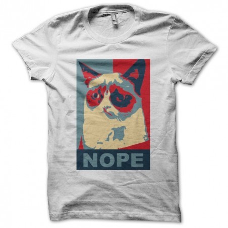 Parody obama white sublimation cat t-shirt