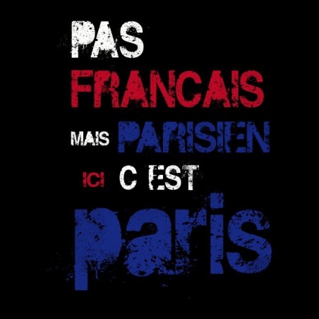 Shirt here it is paris noir sublimation