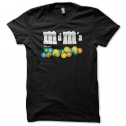 T-shirt M & M's parody mdma black sublimation