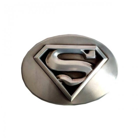 boucle de ceinture superman avec ceinturon cuir optionnel