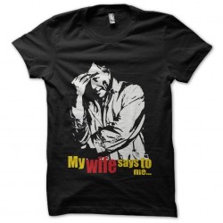 Columbo My wife says to me black sublimation t-shirt