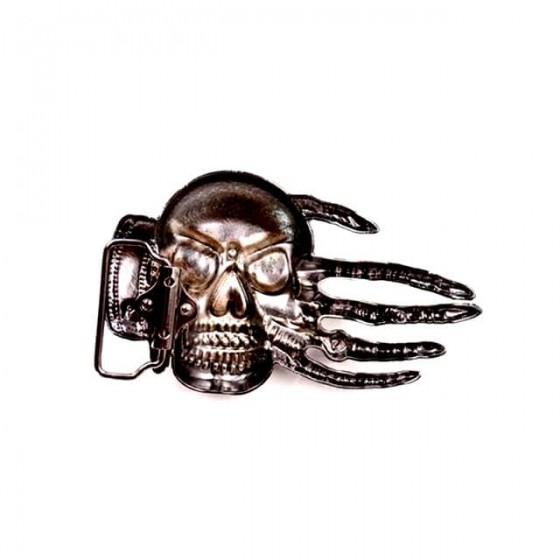 satanic skull belt buckle with optional leather belt