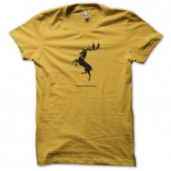 The Iron Throne t-shirt Baratheon house t-shirt Game of thrones yellow sublimation