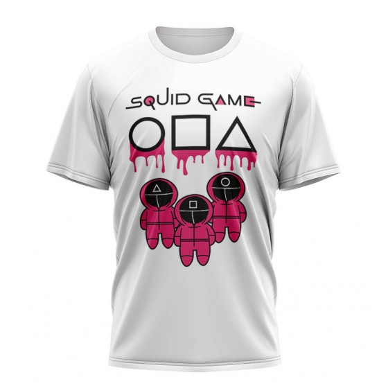 squid game cercle triangle square shirt sublimation