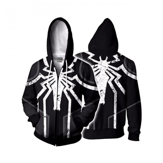 venom spiderman jacket hoodie