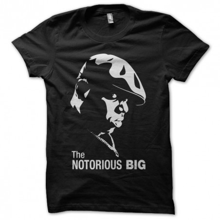 The Notorious Big profile black sublimation t-shirt