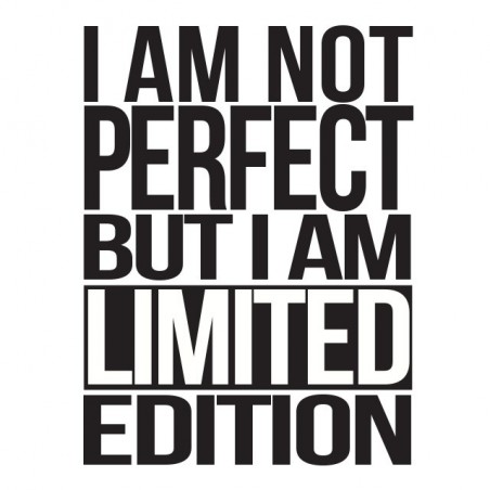 I am not perfect but I am a limited edition white sublimation t-shirt