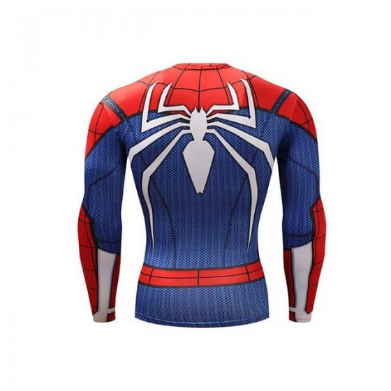 spiderman premium fitness shirt gym compression sublimation
