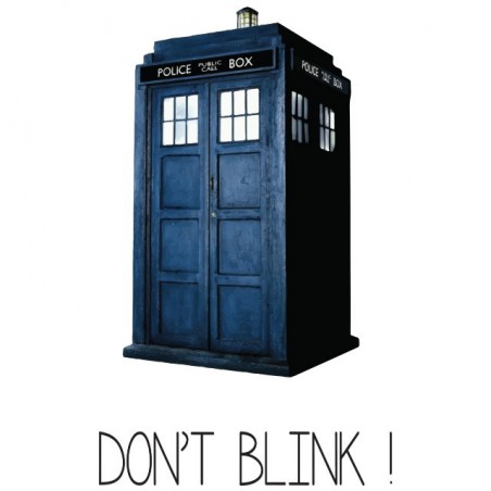 Doctor Who Do not blink white sublimation t-shirt