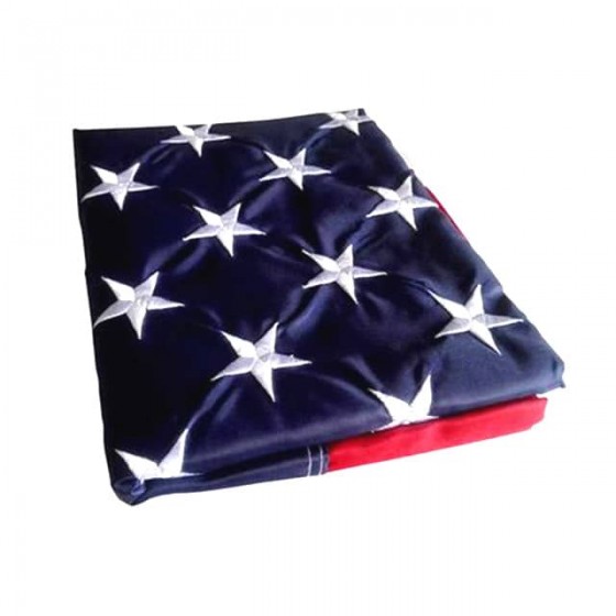 drapeau americain grand format 90x150 cm brodé