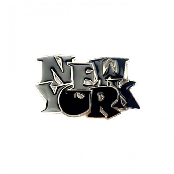 new york belt buckle with optional leather belt