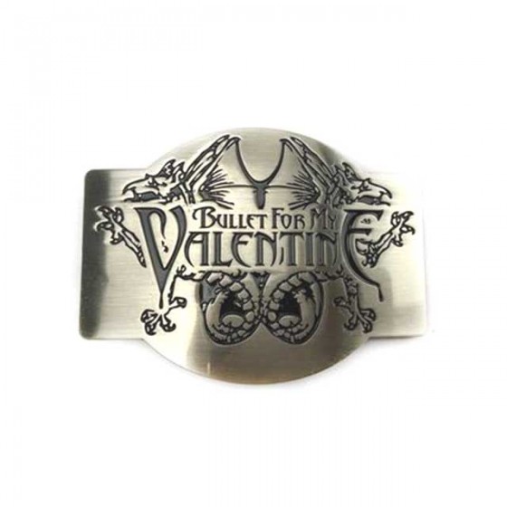 bullet for my valentine belt buckle with optional leather belt