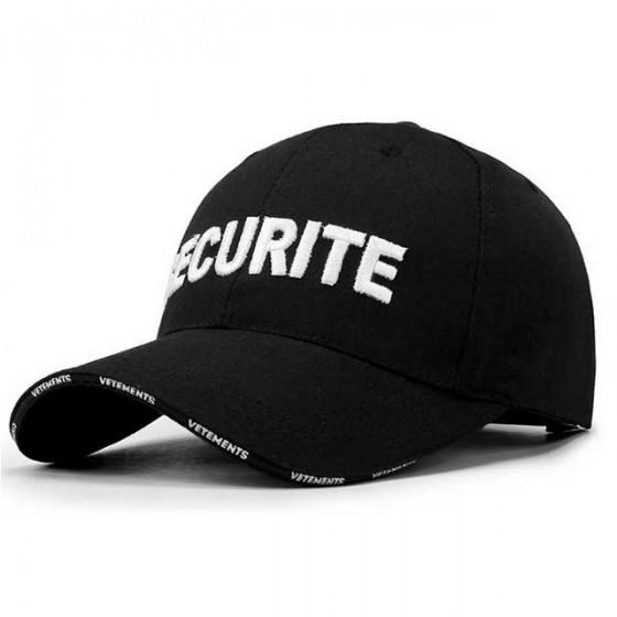 embroidered security guard cap