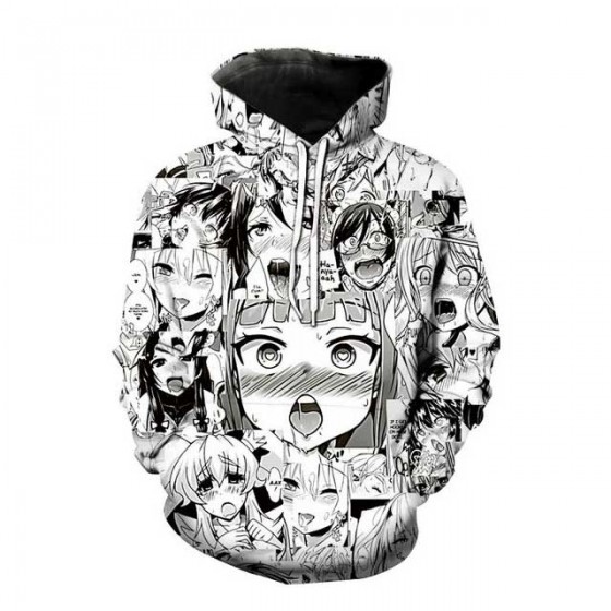 ahegao jacket hoodie anime...
