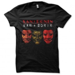 T-shirt masks of robbers clans ronin black sublimation