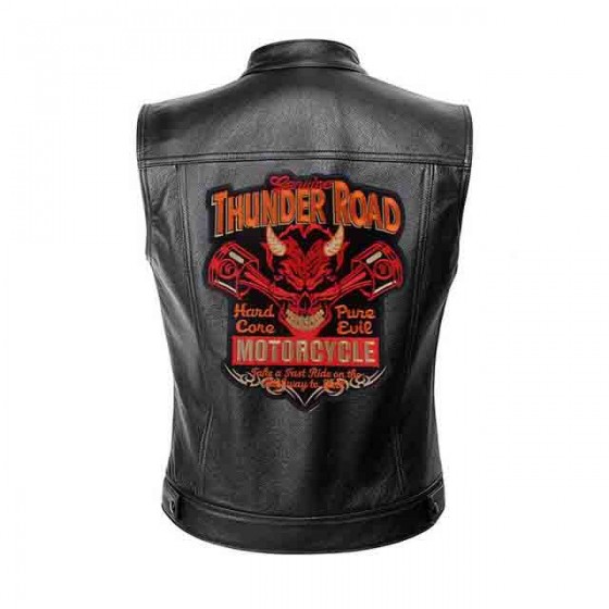 thunder road biker vest jacket no sleeve