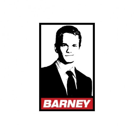 Tee shirt Barney parodie Obey How I Met Your Mother  sublimation