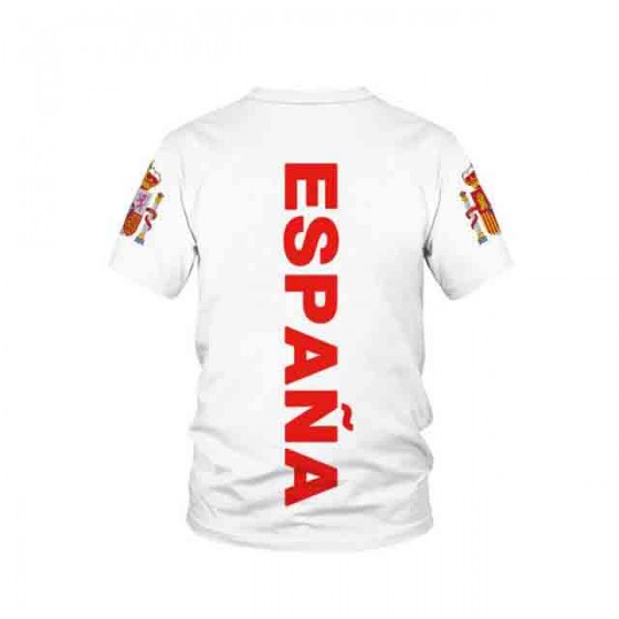 spanish national flag shirt sublimation