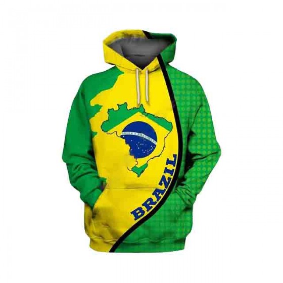 jacket brazil hoodie 3d