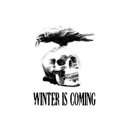 Tee shirt Winter is coming Corbeau sur crâne  sublimation