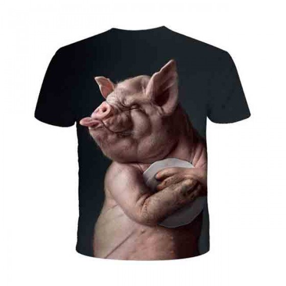 tee shirt cochon 3d sublimation