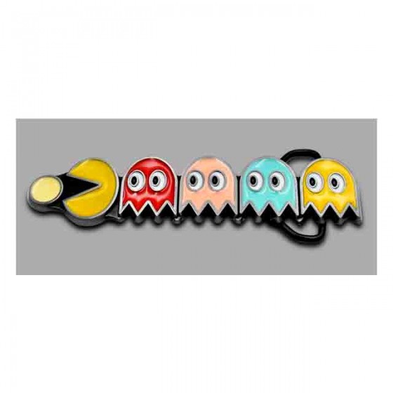 pacman classic belt buckle with optional leather belt