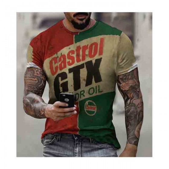 castrol gtx motor oil shirt