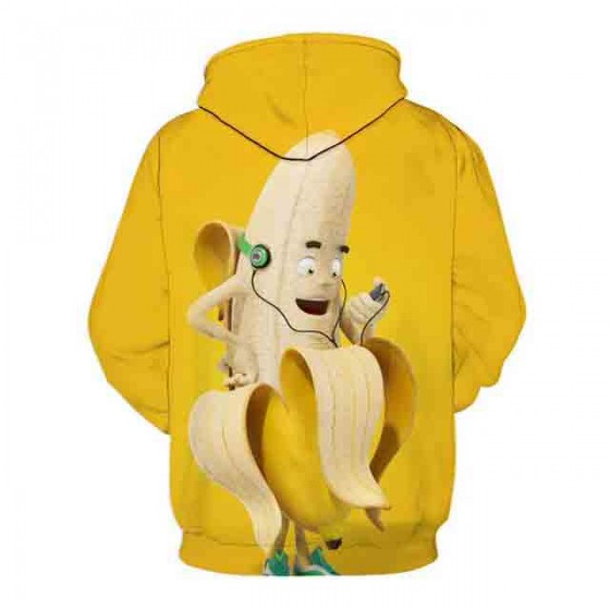 hoodie crazy banana sweat-shirt