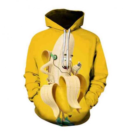 hoodie crazy banana sweat-shirt