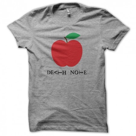 Death Note apple red t-shirt on gray sublimation