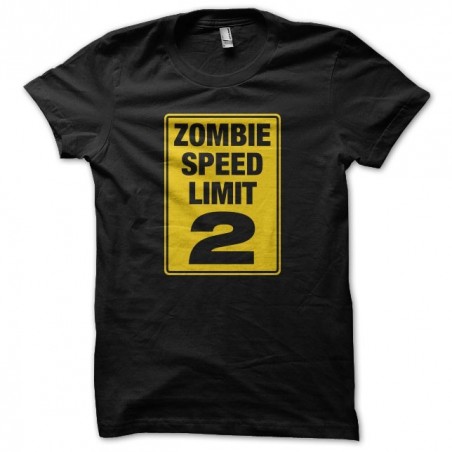 Speed Limit 2 Zombie Black Sublimation Tee Shirt