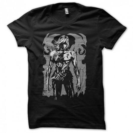 Knife no.13 artwork manga black sublimation tee shirt