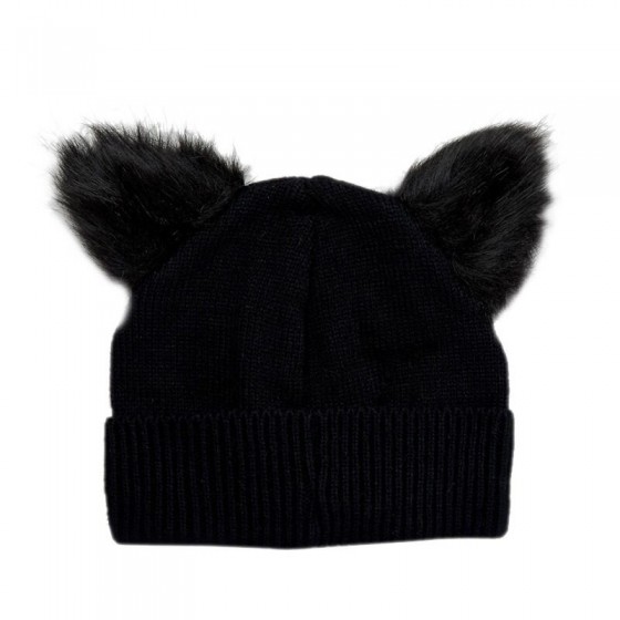 lady cat winter hat