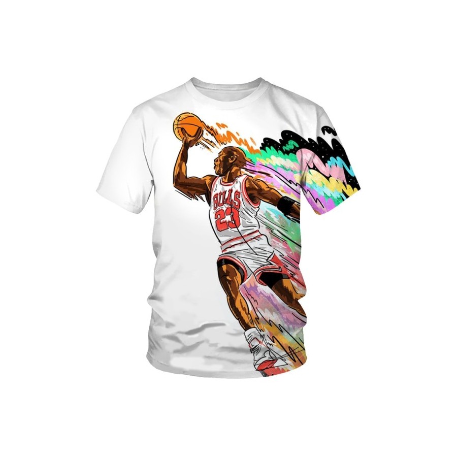 jordan michael T-shirt de basket-ball sublimation shirt