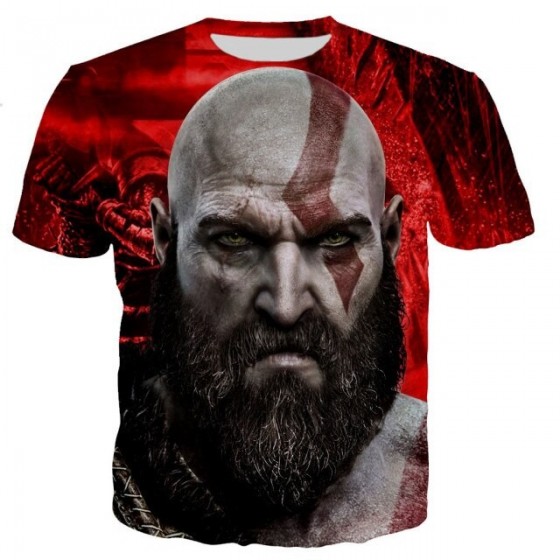 T-shirt god of war 3 kratos sublimation