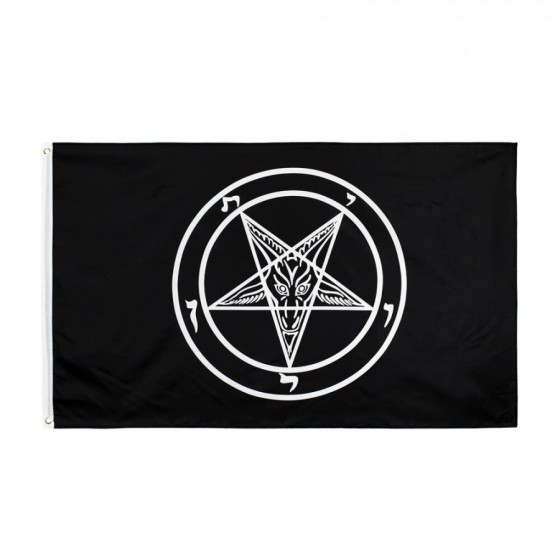 satanic flag rock metal