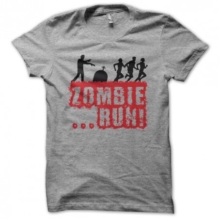 Zombie Run t-shirt people course gray sublimation