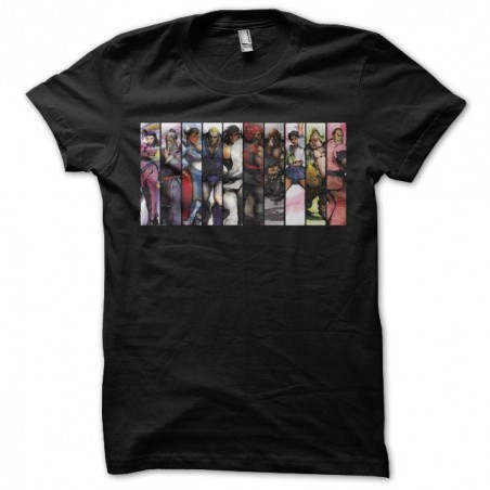 Street Fighter T-shirt slides black sublimation