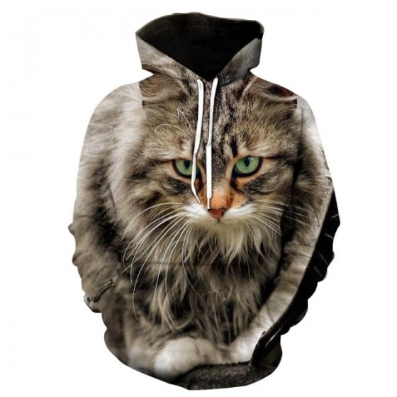 kawai cats hoodie 3d printed