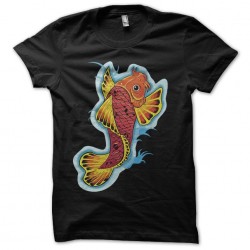 T-shirt goldfish tattoo black sublimation