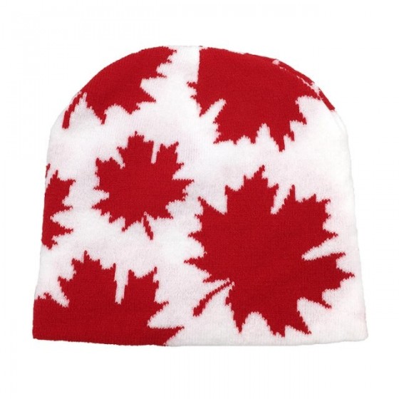 Mixed maple leaf winter hat