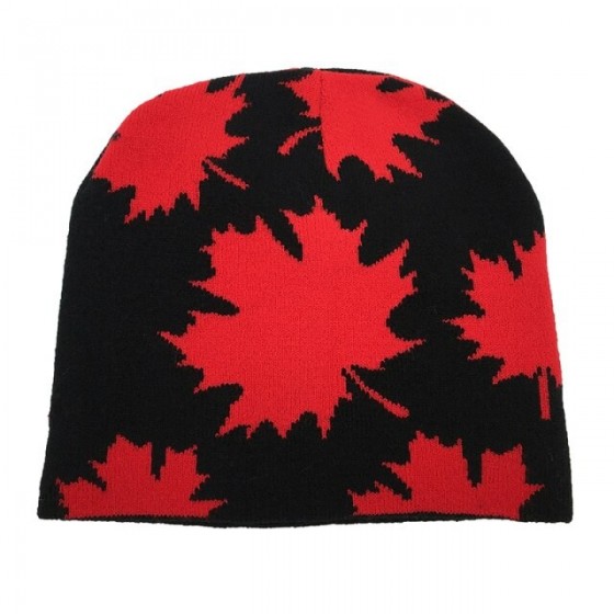 Mixed maple leaf winter hat