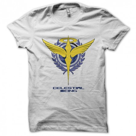 Gundam celestial white sublimation t-shirt