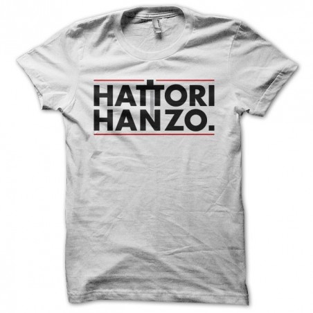Hattori t-shirt Hanzo katana logo artwork white sublimation