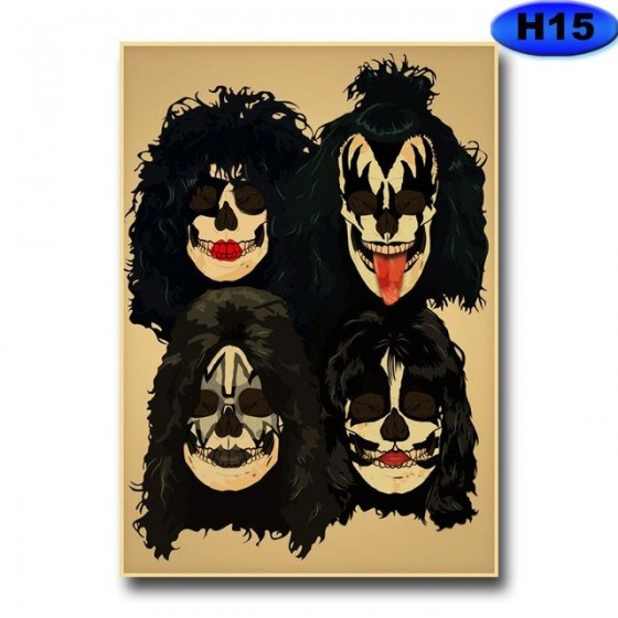 Affiche kiss poster groupe...
