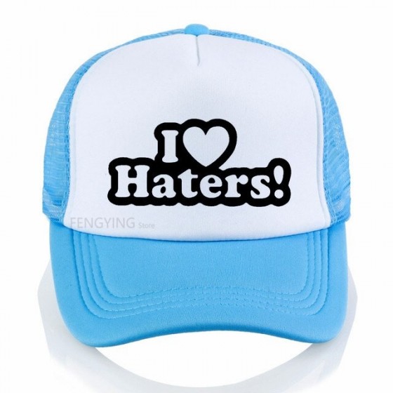 casquette i love my haters type routier
