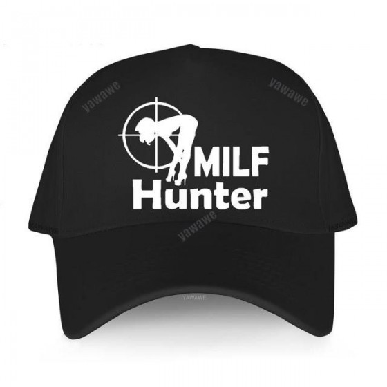milf hunter printed cap