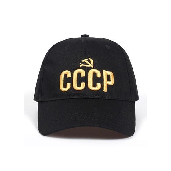 cccp russia cap with adjustable 3d embroidery