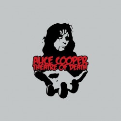 Tee shirt Alice Cooper silhouette spectacle tournée Theater of Death gris sublimation