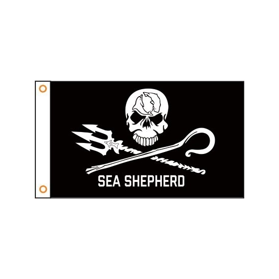 drapeau sea shepherd 360x90cm